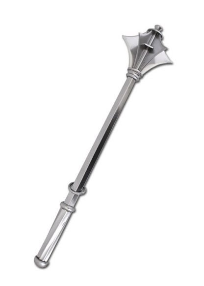 flanged battle mace - mace – mallet - strijdknots met 6 scherpe flensen - Afbeelding 12