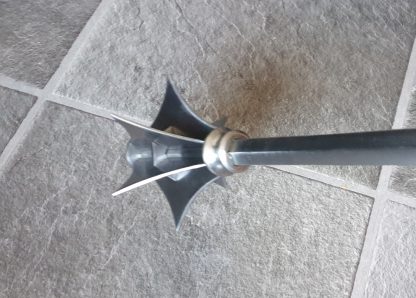 flanged battle mace - mace – mallet - strijdknots met 6 scherpe flensen - Afbeelding 9