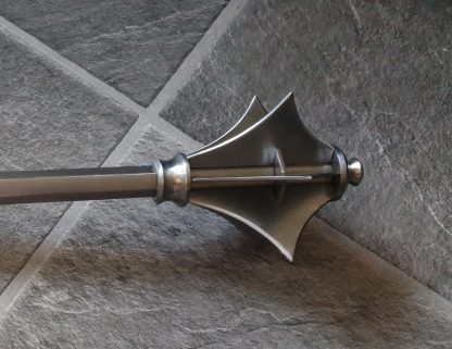 flanged battle mace - mace – mallet - strijdknots met 6 scherpe flensen - Afbeelding 5