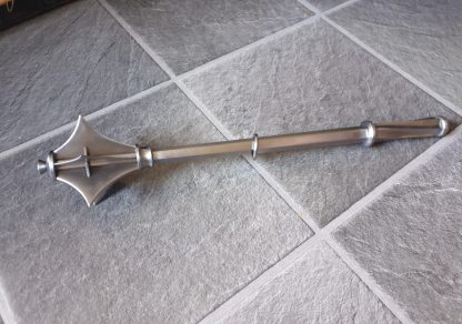 flanged battle mace - mace – mallet - strijdknots met 6 scherpe flensen - Afbeelding 2
