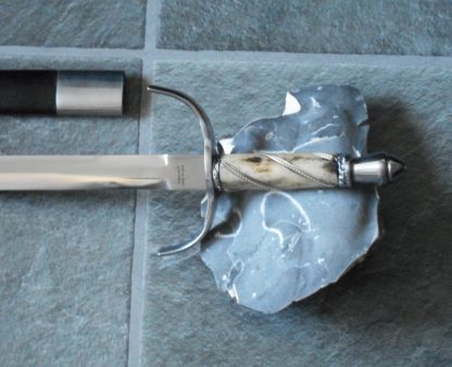 left hand dagger – parring dagger - Main Gauche - Ring Hilt - Deschaux Dagger.  bone grip Circa 1590 by Windlass (wrwmar0089) - Afbeelding 14