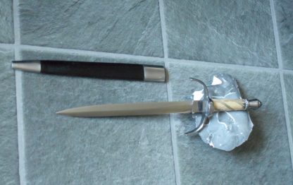 left hand dagger – parring dagger - Main Gauche - Ring Hilt - Deschaux Dagger.  bone grip Circa 1590 by Windlass (wrwmar0089) - Afbeelding 8