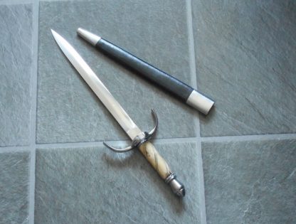 left hand dagger – parring dagger - Main Gauche - Ring Hilt - Deschaux Dagger.  bone grip Circa 1590 by Windlass (wrwmar0089) - Afbeelding 6