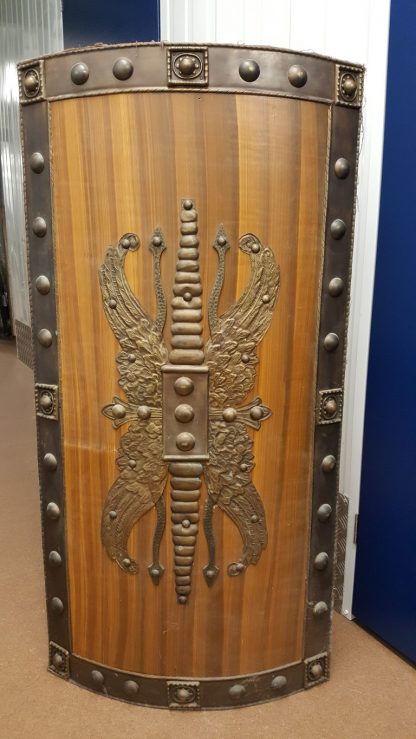 Romeinse Scutum (schild) met wing and tail ornament. Historically accurate ( bronzen ornament en randen ) (wrwmar0107) - Afbeelding 4